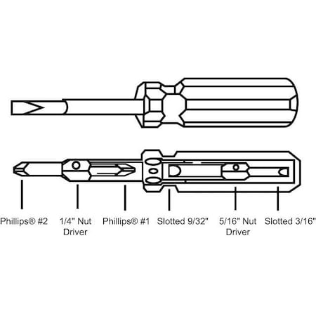 Strybuc 6 in 1 Screwdriver 59-23